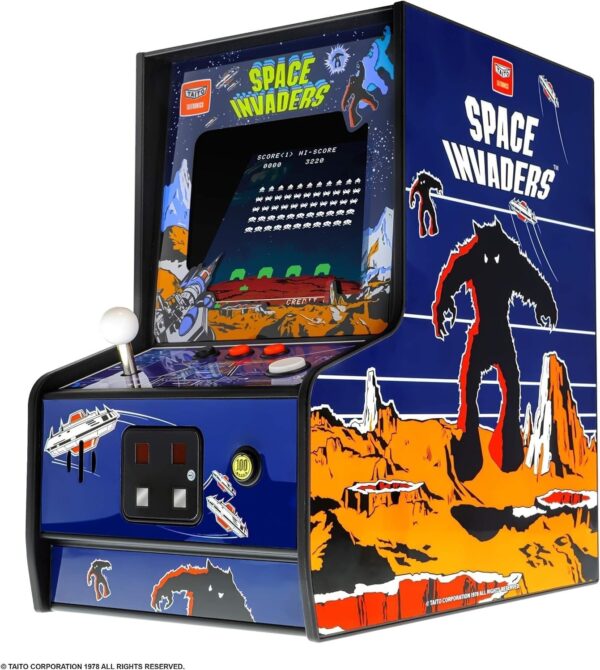 My Arcade Space Invaders Mini Arcade Machine - Micro Player Table Top Arcade Machine, Portable Handheld Game, Retro Gaming Console, Mini Retro Games Machines for Kids & Adults - Image 5