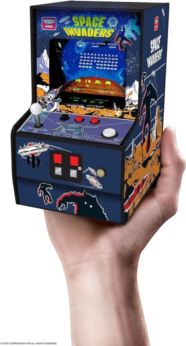 My Arcade Space Invaders Mini Arcade Machine - Micro Player Table Top Arcade Machine, Portable Handheld Game, Retro Gaming Console, Mini Retro Games Machines for Kids & Adults - Image 7