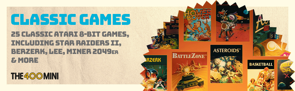 Classic games, 25 classic atari 8 bit games