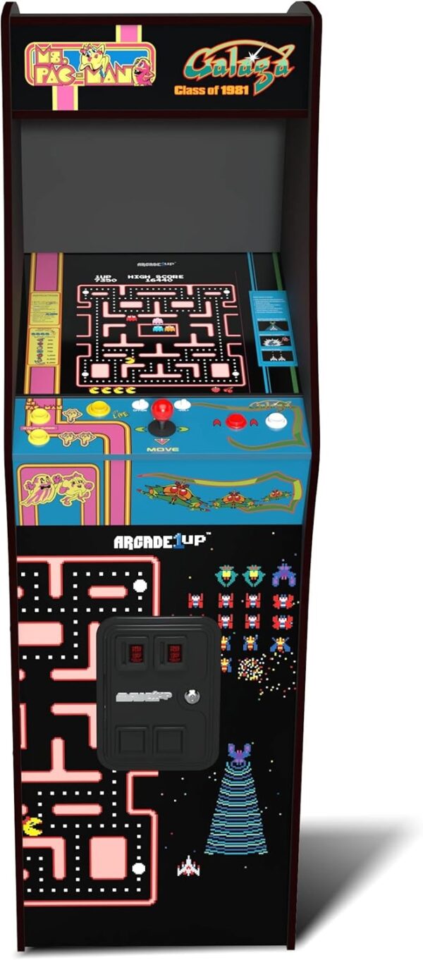 Arcade1up - Ms. Pac-Man vs Galaga - Class of 81 - Deluxe Arcade Machine - Image 2