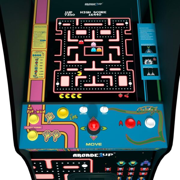 Arcade1up - Ms. Pac-Man vs Galaga - Class of 81 - Deluxe Arcade Machine - Image 4