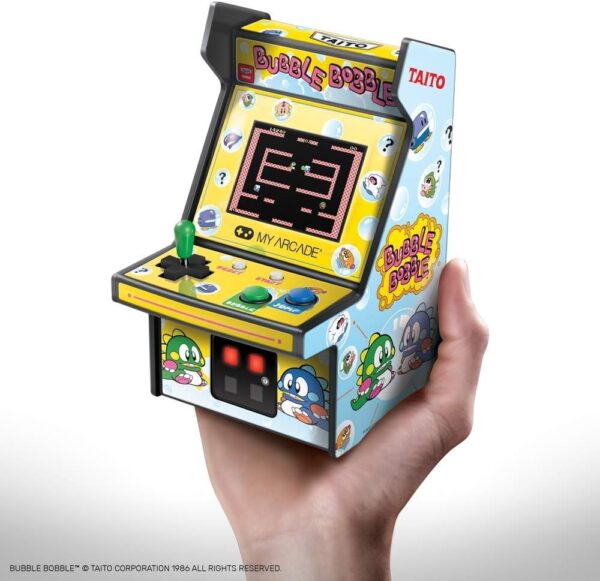 My Arcade Bubble Bobble Mini Arcade Machine - Micro Player Table Top Arcade Machine, Portable Handheld Game, Retro Gaming Console, Mini Retro Games Machines for Kids & Adults - Image 6