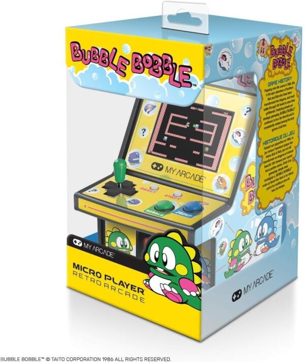 My Arcade Bubble Bobble Mini Arcade Machine - Micro Player Table Top Arcade Machine, Portable Handheld Game, Retro Gaming Console, Mini Retro Games Machines for Kids & Adults - Image 7