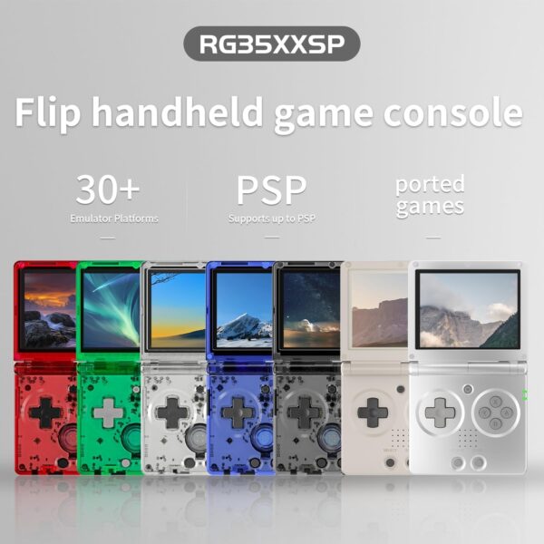 Airuidas RG35XXSP Flip Portable Retro Handheld Game Console,RG35XXSP 3.5 Inch IPS Screen Linux System With 64G TF Card Pre-installed 5532 Games,Clamshell Games Consoles Supports 5G WiFi Bluetooth HD - Image 8