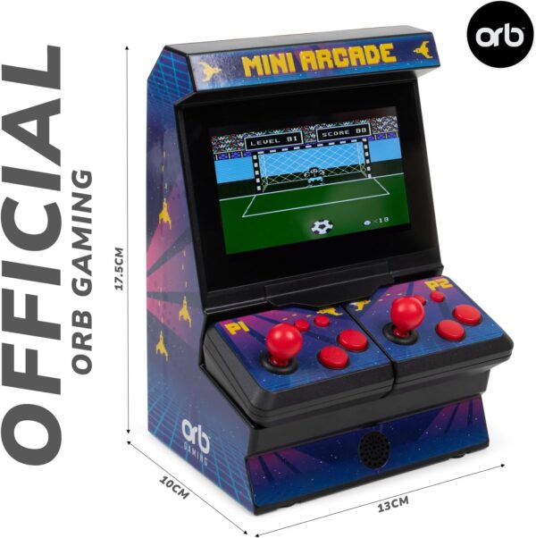 Orb Mini Retro Handheld Games Console & Arcade Bundle - 1 x 150 In-Built Games Console & 2 x 240 In-Built Games Arcade, 1 x 30 In-Built Racing Games, Full Colour LCD Screen - Thumbs Up! - Image 14