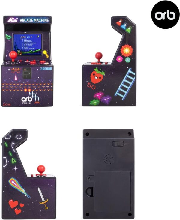 Orb Mini Retro Handheld Games Console & Arcade Bundle - 1 x 150 In-Built Games Console & 2 x 240 In-Built Games Arcade, 1 x 30 In-Built Racing Games, Full Colour LCD Screen - Thumbs Up! - Image 23