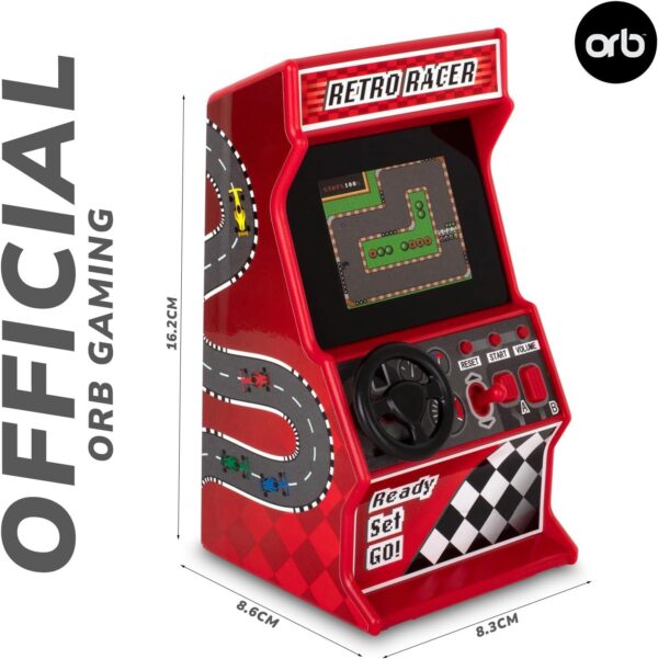 Orb Mini Retro Handheld Games Console & Arcade Bundle - 1 x 150 In-Built Games Console & 2 x 240 In-Built Games Arcade, 1 x 30 In-Built Racing Games, Full Colour LCD Screen - Thumbs Up! - Image 32