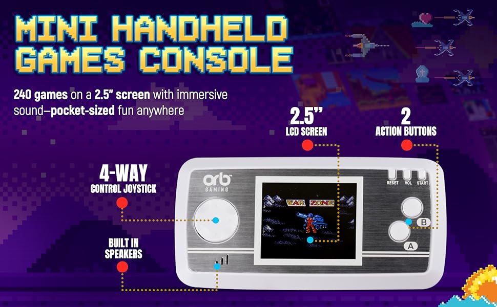 Mini Handheld Games Console