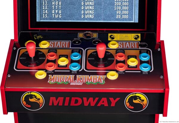 Arcade1Up MORTAL KOMBAT LEGACY 14 GAMES Wifi ENABLED ARCADE MACHINE - Image 4