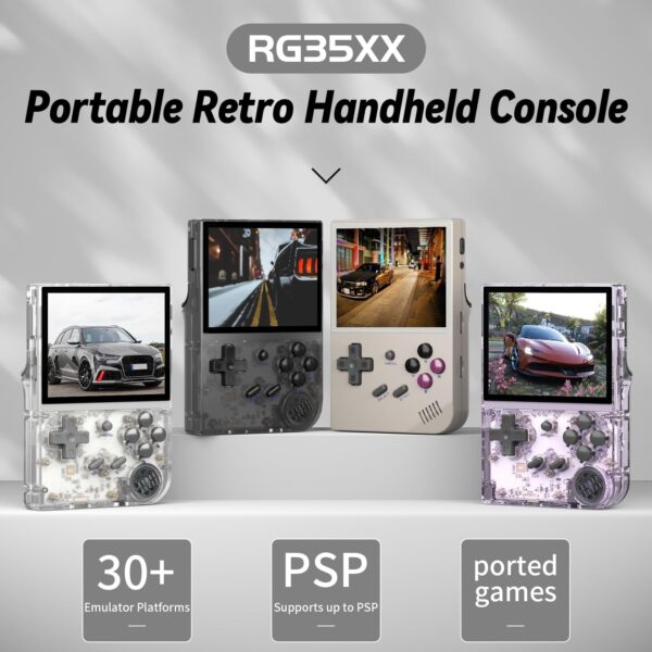 RG35XX Retro Handheld Game Console Supports Linux and Garlic Dual Stylem,3.5-inch with a 64G Card Pre-Loaded 6900 Games Supports HDMI and TV Output - Image 2