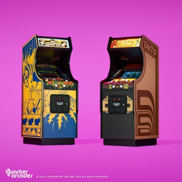 Numskull Quarter Arcades Elevator Action Collector's Edition Mini Arcade - 1/4 Scale Authentic Wooden Replica, Original ROM, Rechargeable Battery & 3W Speakers for Retro Enthusiasts - Image 6