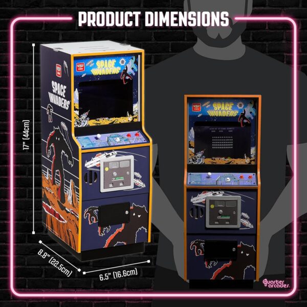 Numskull Quarter Arcades Elevator Action Collector's Edition Mini Arcade - 1/4 Scale Authentic Wooden Replica, Original ROM, Rechargeable Battery & 3W Speakers for Retro Enthusiasts - Image 14