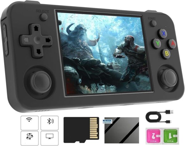 RG35XX H Retro Handheld Game Console, 3.5 Inch IPS Screen Linux System Retro Video Game Console with 64+128G TF Card Pre-Installed with 1000+ Games, Support HDMI TV Output 5G WiFi Bluetooth 4.2 - Image 7