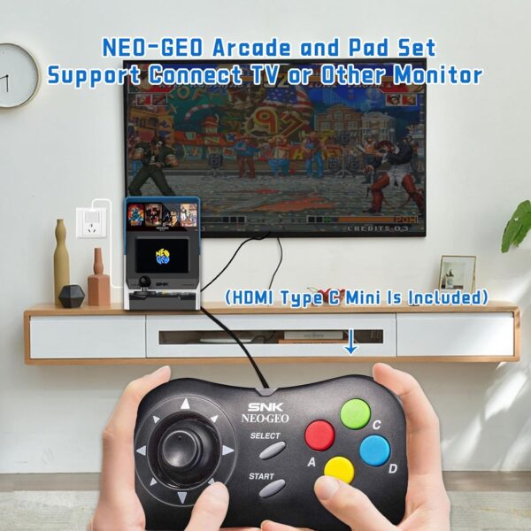 NEOGEO Mini International Arcade and Black Gamepad, 40 Pre-Loaded Classic SNK Games - Image 3