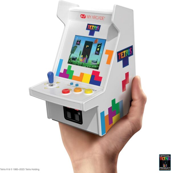 My Arcade Tetris Mini Arcade Machine - Micro Player Pro Table Top Arcade Machine, Portable Handheld Game, Retro Gaming Console, Mini Retro Games Machines for Kids & Adults