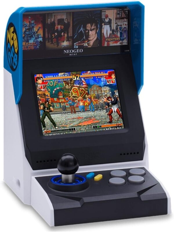 NEOGEO Mini International Edition, PreLoaded 40 SNK Licensed Classic Games, Including King of Fighters, Metal Slug, etc., Supports Large Screen HDMI Output/2 Gamepad Ports/For Adults and Children