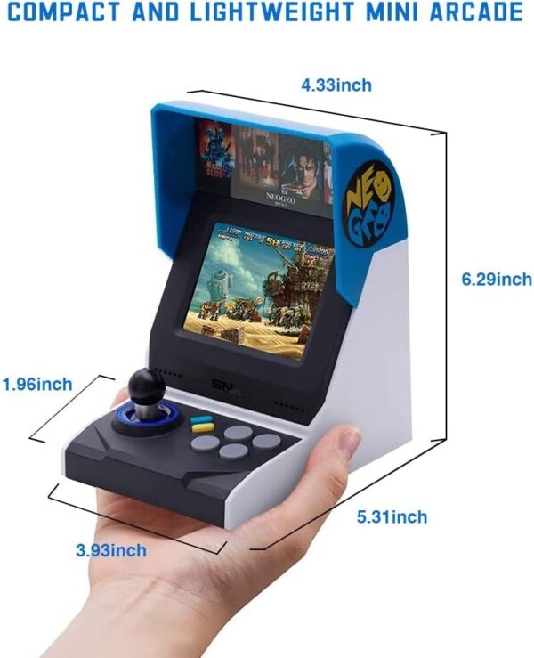 NEOGEO Mini International Edition, PreLoaded 40 SNK Licensed Classic Games, Including King of Fighters, Metal Slug, etc., Supports Large Screen HDMI Output/2 Gamepad Ports/For Adults and Children - Image 4