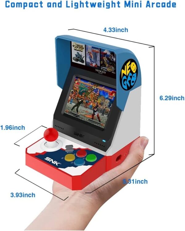 NEOGEO Mini International Edition, PreLoaded 40 SNK Licensed Classic Games, Including King of Fighters, Metal Slug, etc., Supports Large Screen HDMI Output/2 Gamepad Ports/For Adults and Children - Image 11