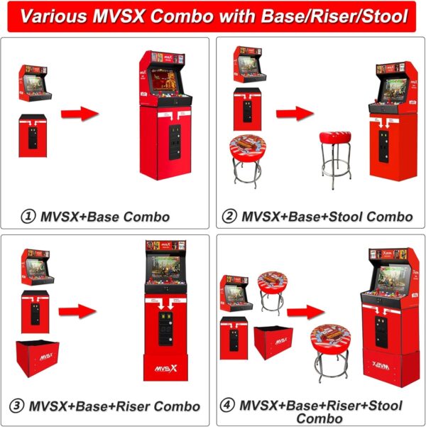 UNICO MVSX Home Arcade, Preloaded 50 SNK Neo Geo Official Licenced Retro Games, Support Two players to Play Games Concurrently, Including The King of Fighters/Metal Slug and More - Image 3