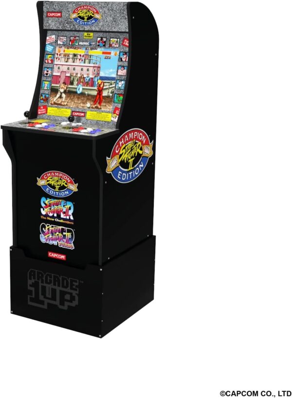 ARCADE1UP Street Fighter 2 - Classic 3-in-1 Home Arcade Cabinet with Licensed Riser