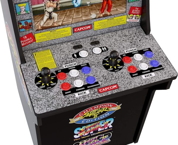 ARCADE1UP Street Fighter 2 - Classic 3-in-1 Home Arcade Cabinet with Licensed Riser - Image 4