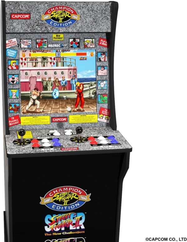 ARCADE1UP Street Fighter 2 - Classic 3-in-1 Home Arcade Cabinet with Licensed Riser - Image 5