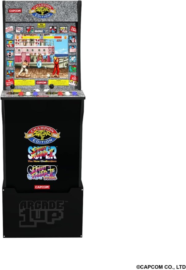 ARCADE1UP Street Fighter 2 - Classic 3-in-1 Home Arcade Cabinet with Licensed Riser - Image 6