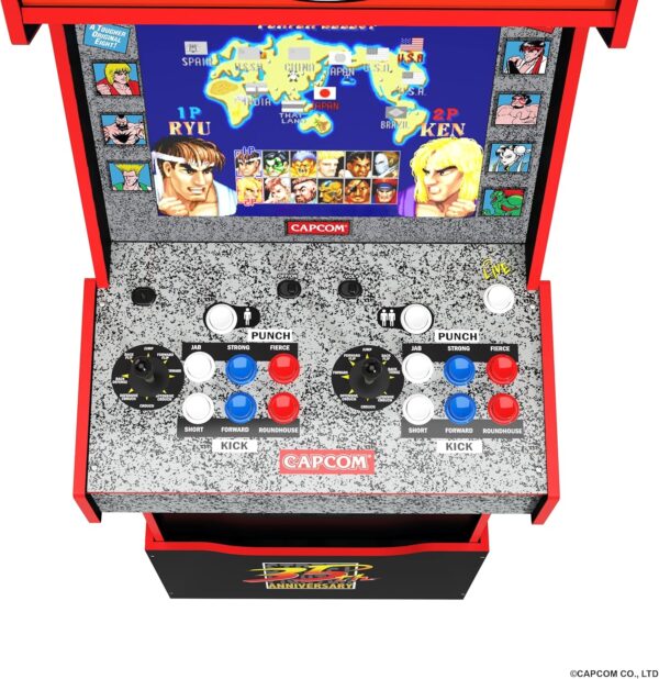 Arcade1Up STREET FIGHTER LEGACY 14 GAMES Wifi ENABLED ARCADE MACHINE - Image 3