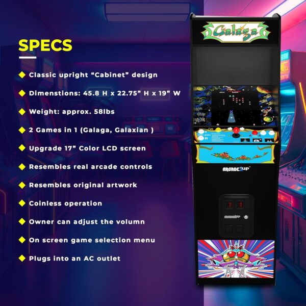 Arcade1Up GALAGA Deluxe Arcade Machine - Image 2