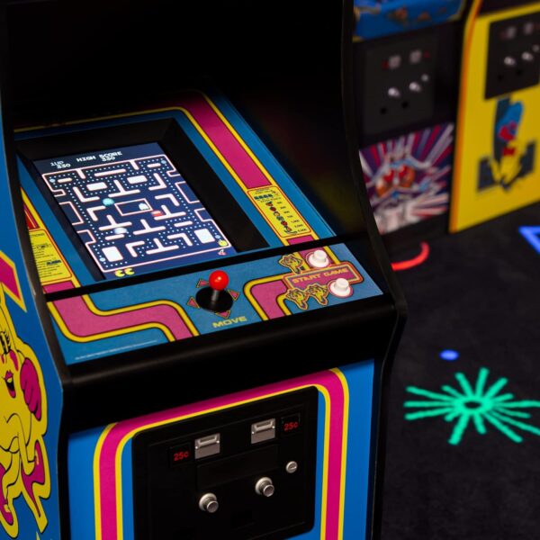 Quarter Arcades Official Ms. PAC-MAN 1/4 Sized Mini Arcade Cabinet by Numskull – Playable Replica Retro Arcade Game Machine – Micro Retro Console - Image 3