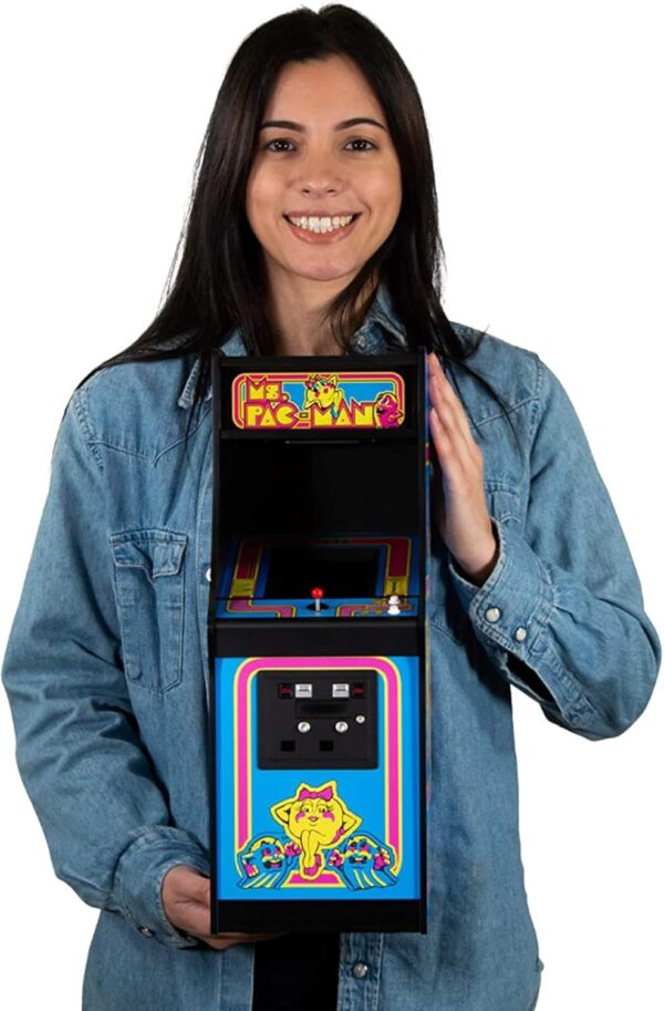 Quarter Arcades Official Ms. PAC-MAN 1/4 Sized Mini Arcade Cabinet by Numskull – Playable Replica Retro Arcade Game Machine – Micro Retro Console - Image 6