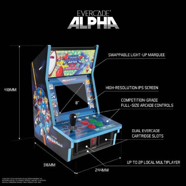 Evercade Alpha Mega Man Bartop Arcade - Image 2