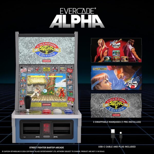 Evercade Alpha Street Fighter™ Bartop Arcade - Image 2