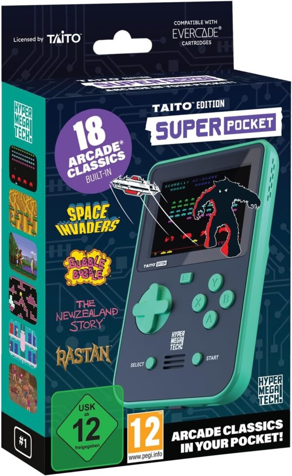 Blaze Entertainment Taito Arcade Classics Handheld, 17 Games, USB-C, 2.8 inches IPS Display - Image 2